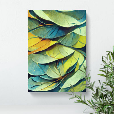 Leaf Abstract No.1 - Wrapped Canvas Print