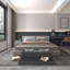 Polyester Blend Upholstered Storage Bench