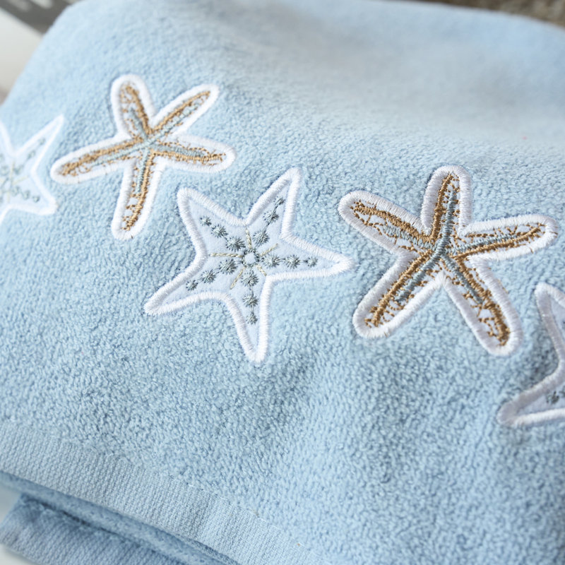 Ensemble de serviettes de bain brodées 100% coton de luxe ultra doux de luxe souderton Home Decor
