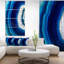 Agate bleue bleue - ensembles d'art mural abstraits en métal multipanel