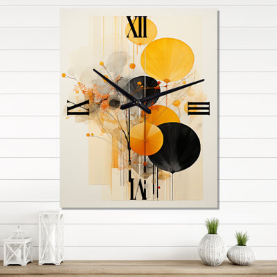 Asian Art Seashell Sumi XI - Asian Wall Clocks
