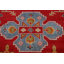 Tapis unique en laine noué à la main 13 pi 2 po x 15 pi 11 po nouvel âge en rouge / beige / vert