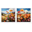 Abstrait harmonie Blooms Field - Meadow Square, ensemble de 2 collages-1469918462-1469918403