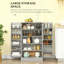 Rangement réglable à 5 niveaux, garde-manger, pour la cuisine, tablettes de porte, portes doubles-1966856031