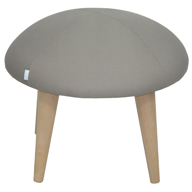 Solid + Manufactured Wood Accent Stool, Grey