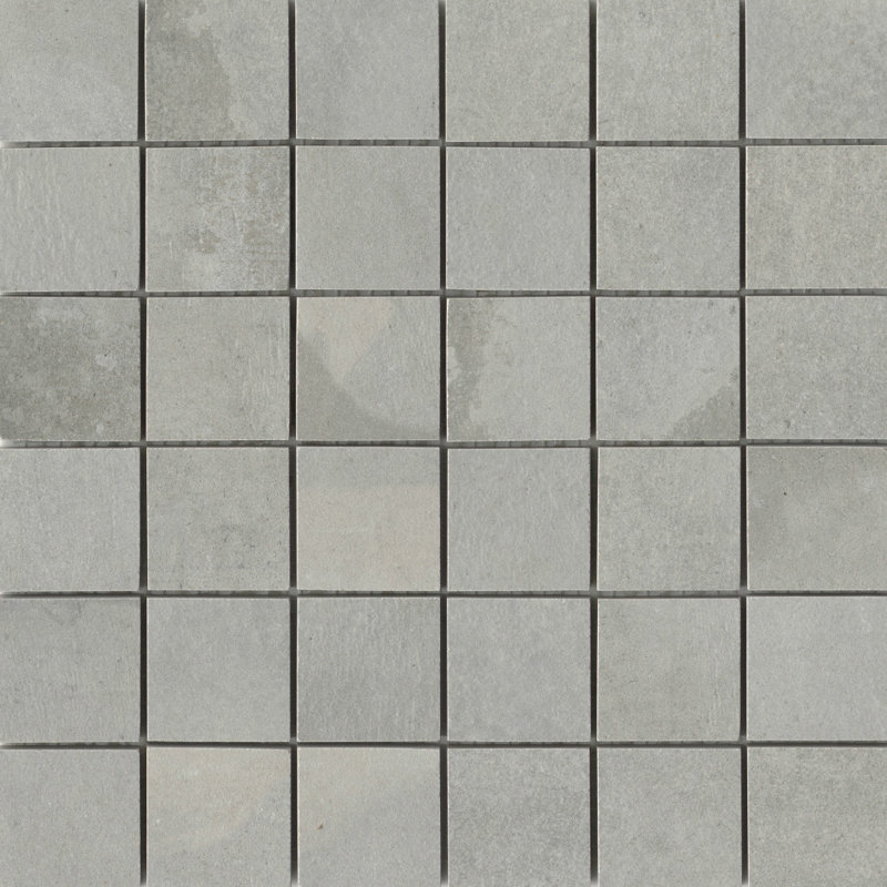 Borigni™ 2" x 2" Porcelain Grid Mosaic Wall & Floor Tile, Gray