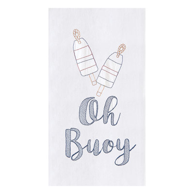 Torchon 100% coton Oh Buoy