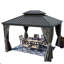 Pavillon de jardin à toit rigide double avec moustiquaire Kozyard Alexander-86724632