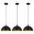 3 - Light 11.81'' Dome Pendant for Kitchen Island Modern Pendant Lighting Fixtures ( Set of 3)-1294185594-1088028723