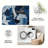 1PC Abstract Navy Blue & White Thick Oil Painting Style area rugs for Living Room, Soft and Comfortable, Suitable for all seasons, easy-to-maintain, machine washable Indoor floor mat, Under Table Farmhouse suitable for dining table, bedroom, kitchen,-627109843