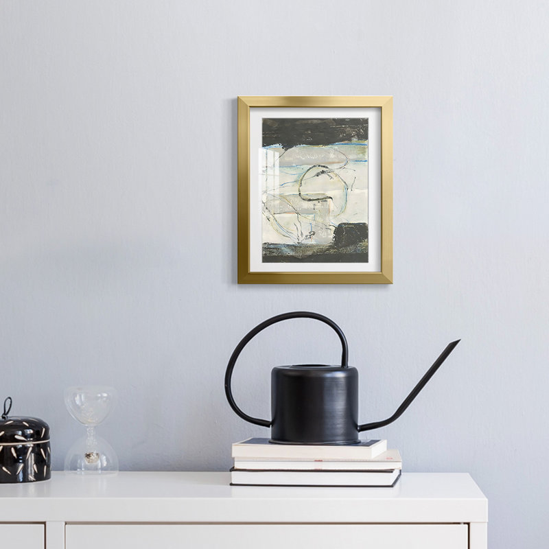 Continuing Energy I -Framed Print, 28.5" H x 20.5" W, Gold