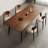 Brown Rectangular Solid Wood A-Frame Dining Table-200801067