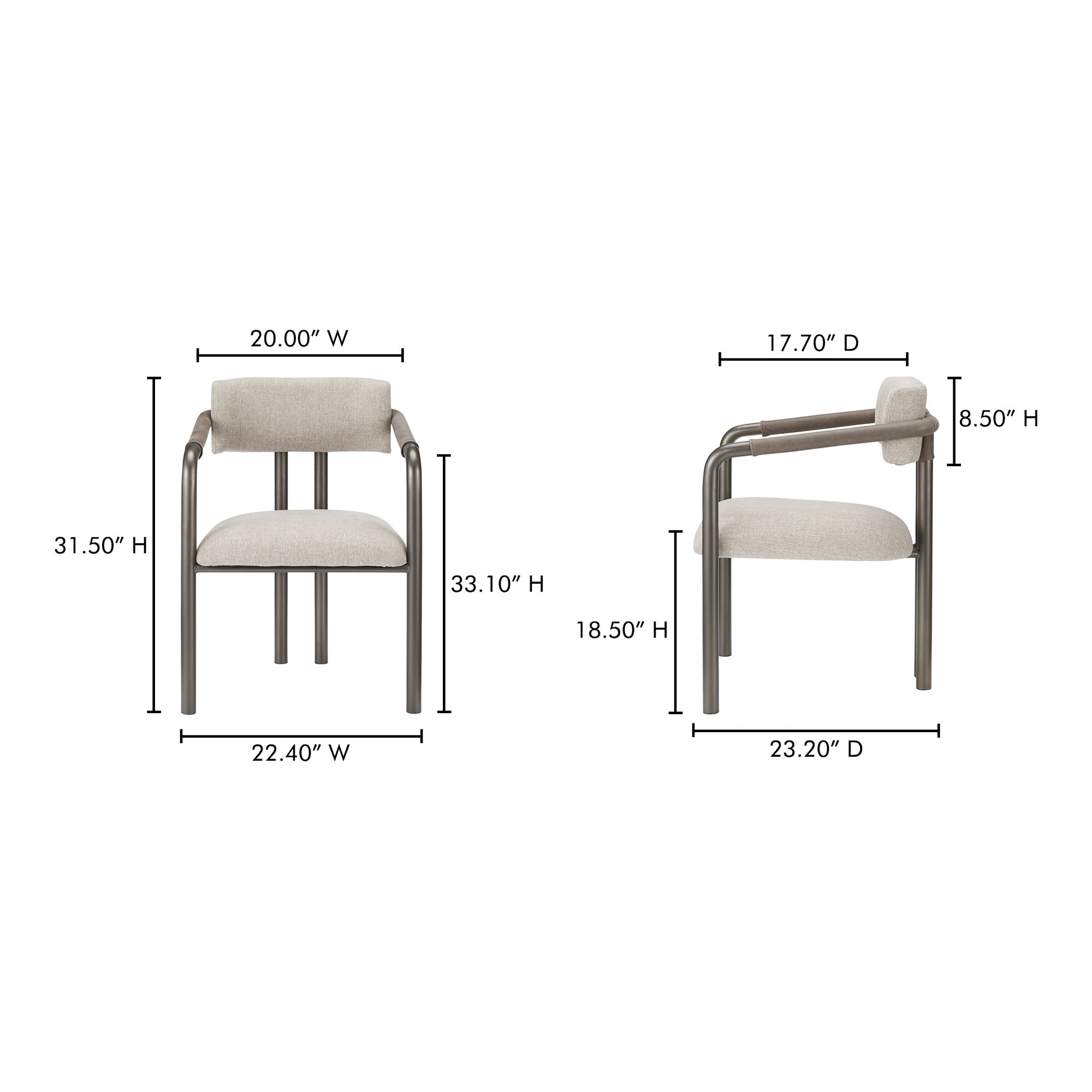 Cassidy Dining Chair Brown
