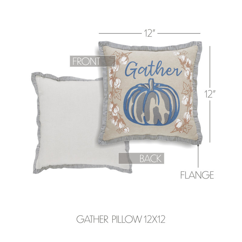 Ashmont Cotton Reversible Throw Pillow