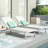 Outdoor Chaise Lounge Pair In White Color - Mesh, Aluminum Frame, Hand-Crafted, Assembly Needed Two Mesh Fabric, Handmade Details, Required