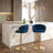 Christal Swivel Upholstered Adjustable Height Counter Stool-102527018