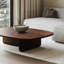 Table basse rectangulaire en bois massif noisette-320374911