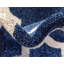 Tapis géométrique bleu foncé / ivoire Ruri-1515331091