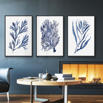 " Seaweed Under Water I " 3 - Pieces