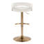 Ensemble de 3 tabourets de bar réglables en similicuir 17,5 po x 19 po x 39,5 po-132055324