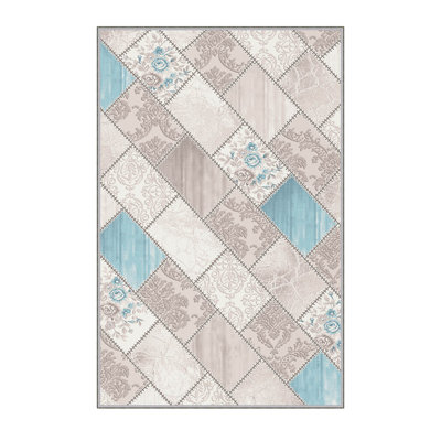 Premium 3D Digital Printed Carpet, 4.0 x 5.9 ft, 100% Polyester, Pile Height: 0.3 in, 650 g/m² | Antibacterial, Non-Slip Underside | Machine Washable, Ideal for Living Room, Bedroom, and Kids' Spaces
