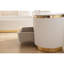 Table de chevet 2 tiroirs Laura Gold