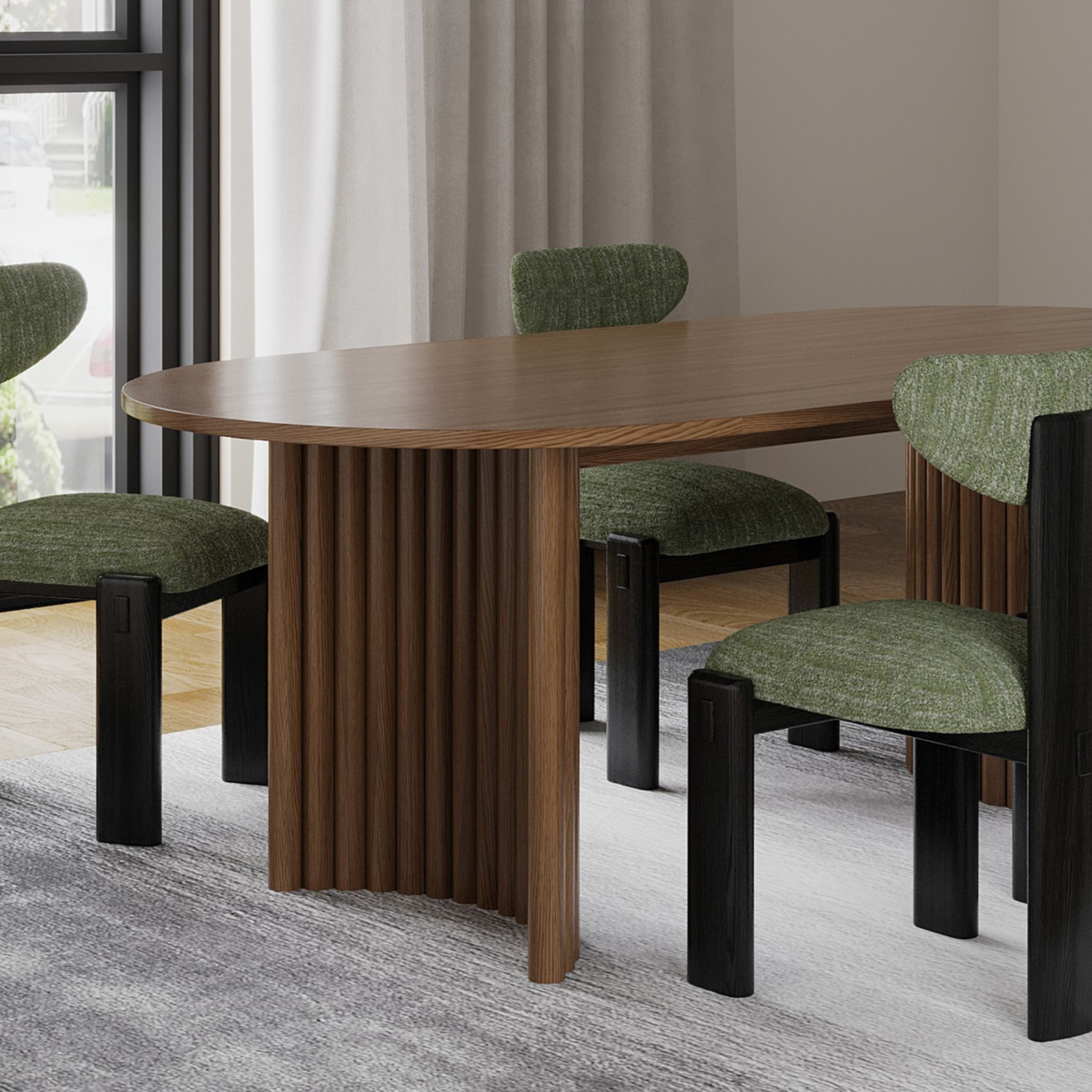Charli 92" Oak Dining Table