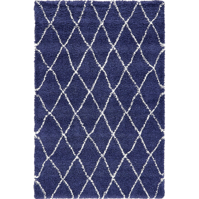Scottsville Navy Blue/Ivory Rug, Rectangle 244 x 305cm
