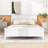 Disaya Wooden Platform Bed with Headboard and Footboard-164115064-164115066