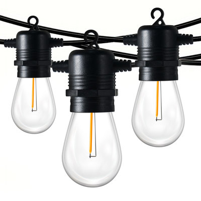 50 pi Guirlande d'extérieur 15 ampoules standard