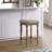 Upholstered Counter Stool with Solid Wood Frame-620813040-620813041