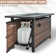 Argyri 56" Outdoor Rectangular Rattan Propane Gas Fire Pit Table for Outside Patio