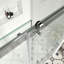 Porte de douche coulissante lisse sans cadre avec verre transparent 5/16 po (8 mm) Opal Mirage MCOCOD l 48 po x H 76 po-101366152