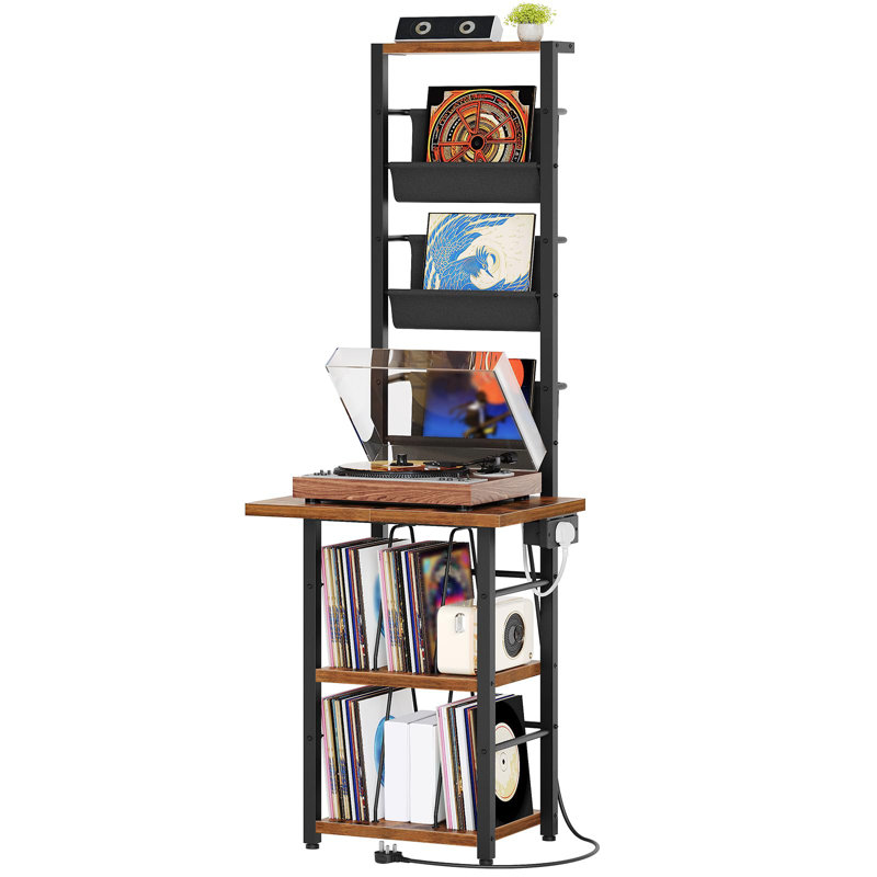 Manufactured Wood,Metal 175cm H Media Shelves