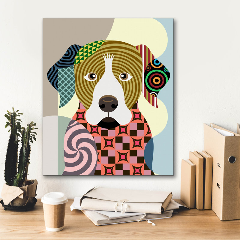 'Rottweiler' by Lanre Adefioye, Canvas Wall Art, 24" H x 20" W x 0.75" D