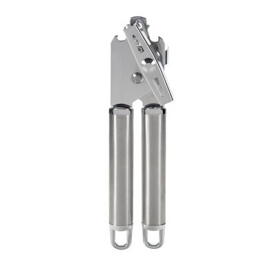 Kitchen Details Can Opener Silver Color | Stainless Steel Manual Can Opener | Easy Grip Kitchen Tool | Durable Metal Construction