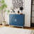 Donvan dining cabinet, storage credenza, sideboards and buffets with Solid Wood Veneer and Metal Leg Frame-867325266
