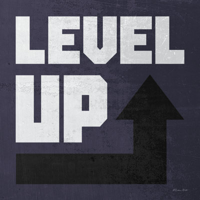 "Level Up On Canvas" par Susan Ball, art textuel