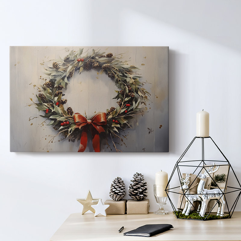Art des Fêtes de Noël - Toile tendue avec châssis - Série 3-CIX, H 32 po x l 48 po