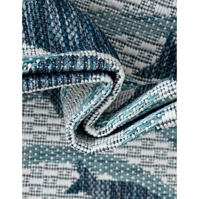Tapis intérieur / extérieur d'extérieur Coastal, Carré 5 pi 3 po