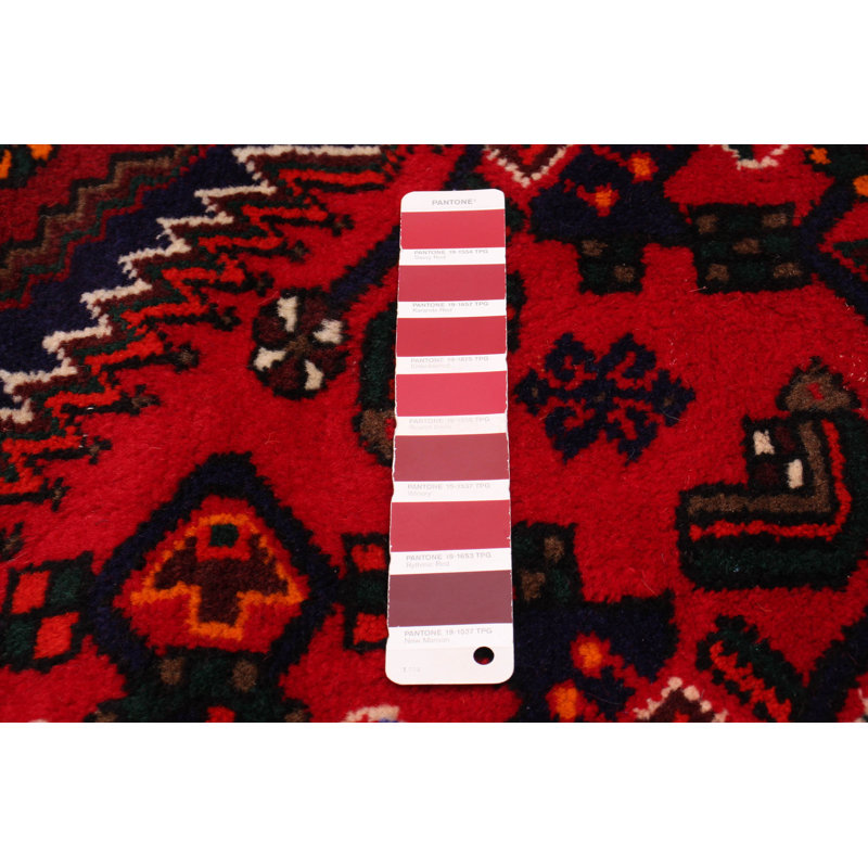One-of-a-Kind 4'3" X 6'9" New Age Wool Area Rug in Red