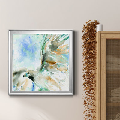 " Hawk On Blue " Painting Print