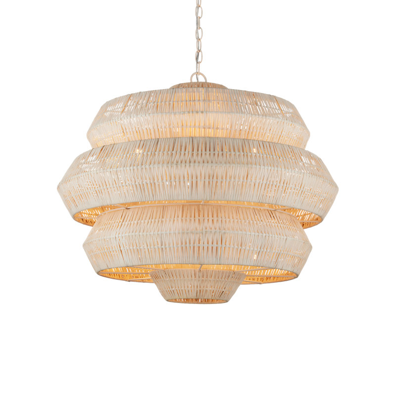 Antibes 9 - Light Wrought Iron Dimmable Geometric Chandelier