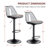 Swivel Upholstered Adjustable Height Counter Stool-107120735