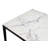 Dakor Rectangular Marble Top with Iron Base Dining Table