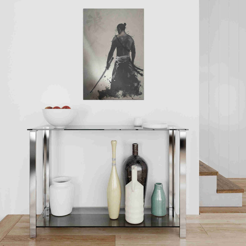 «Ronin» par Nicklas Gustafsson, sur aluminium brossé, H 24 po x l 16 po