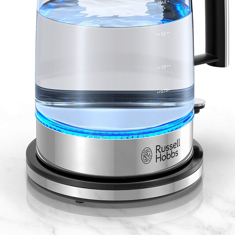 Russell Hobbs 1,79 pte Bouilloire électrique, Noir, H 12 po x l 9,3 po x P 7,56 po