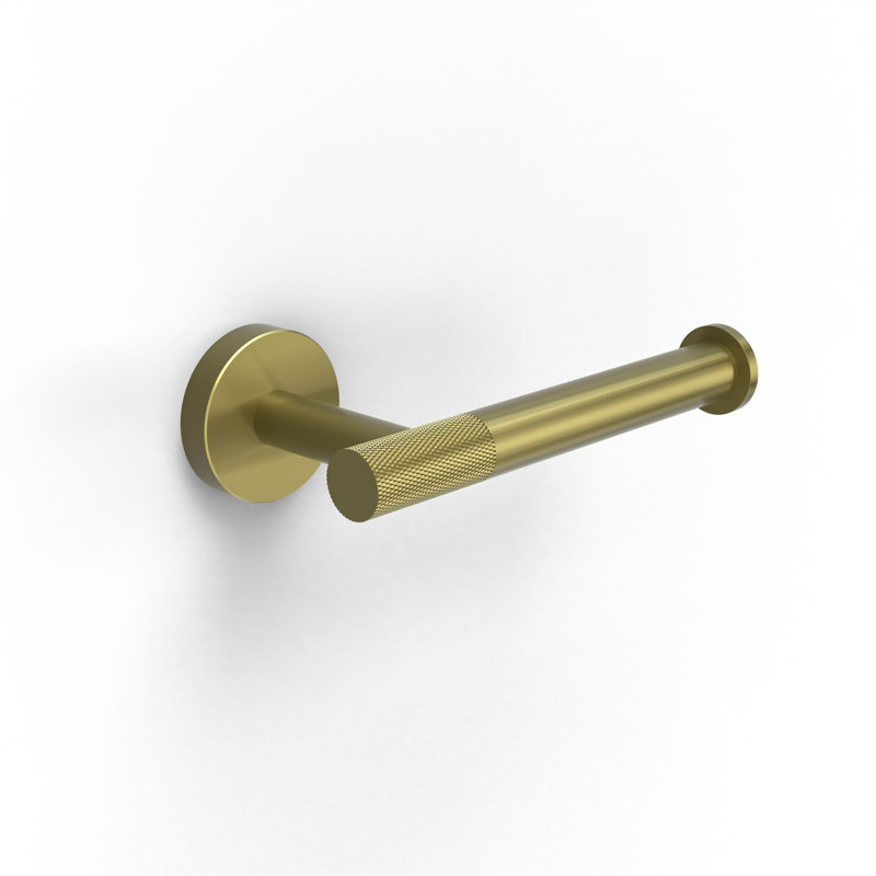 Patriki Wall Mounted Toilet Paper Holder, Brushed Brass