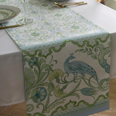 Laurence Llewelyn-Bowen Palm Court Table Runner Green