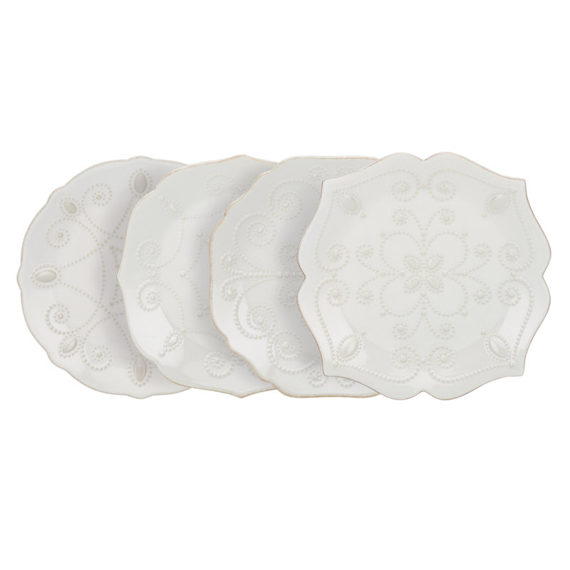 Ensemble d'assiettes de présentation 7,5 po French Perle, Blanc